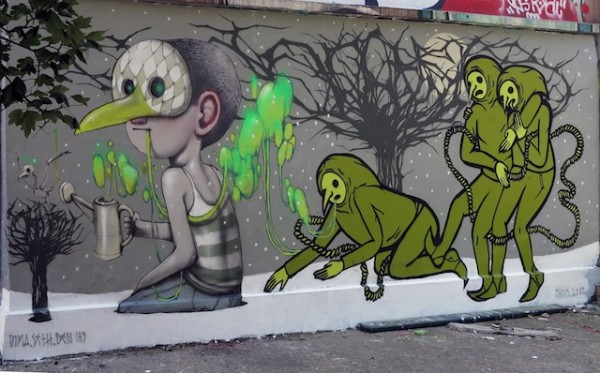 seth street art online, graffiti art, urban artist, globe painter.
