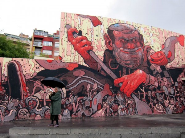 aryz, street artists, urban artists, wall murals, graffiti art, great street art, great urban art online.