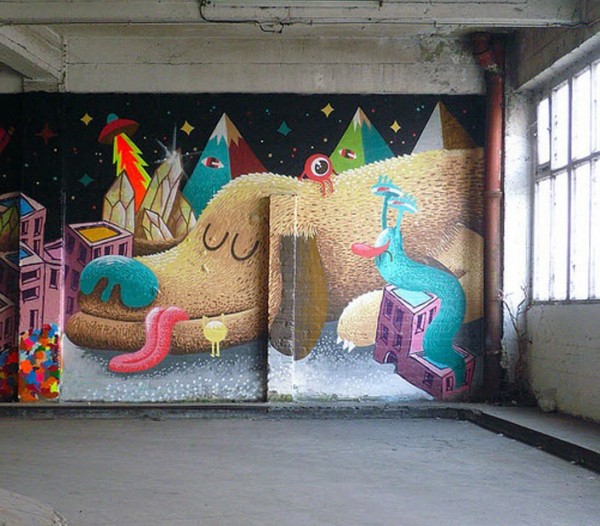 Nicholas Barrome, imaginative street art, graffiti art, street artists, urban murals, urban art, mr pilgrim art.