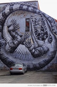 British street artist Phlegm