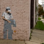 Buffering - Street art in the USA by street artist Vinchen