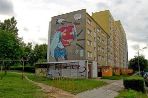 Street art in Gdansk, Poland by OZMO