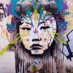 Street art in La Paz, Bolivia by Stinkfish and Zas