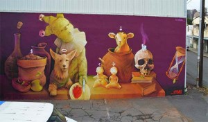 Honolulu, Hawaii, USA, by Chilean street artist INTI