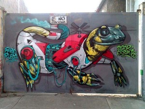 Street art in Mexico by Farid Rueda and Diser Errante