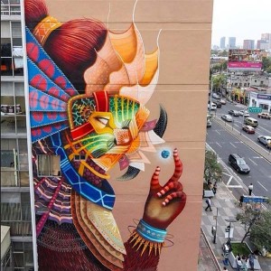 Urban art in Mexico by El Curiot