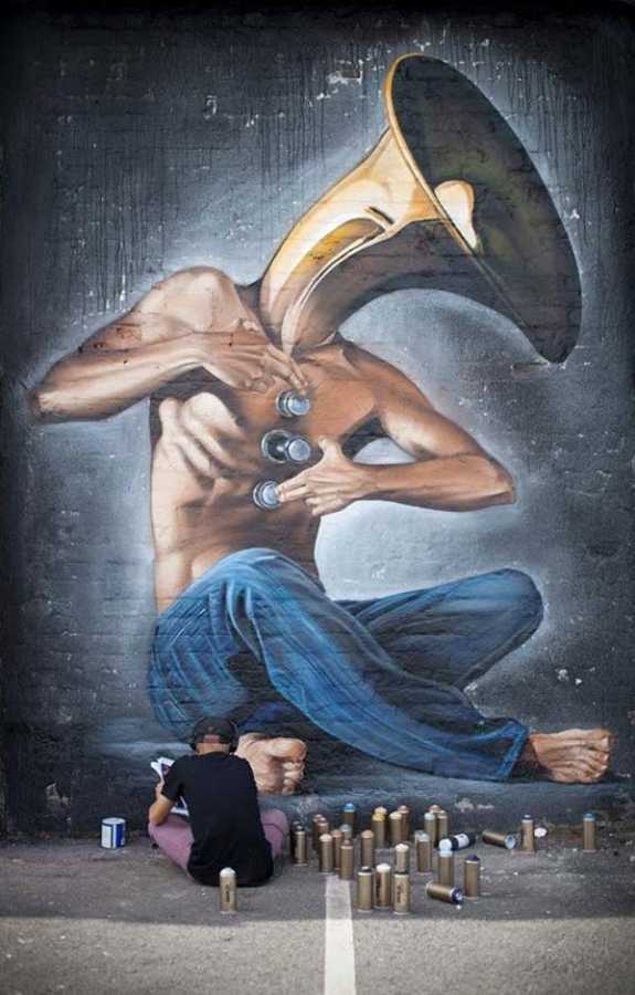 Great work by street artist Lonac