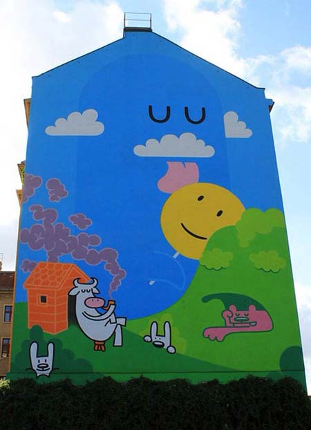 Street art in Berlin, Germany by Dave the Chimp | summer street art