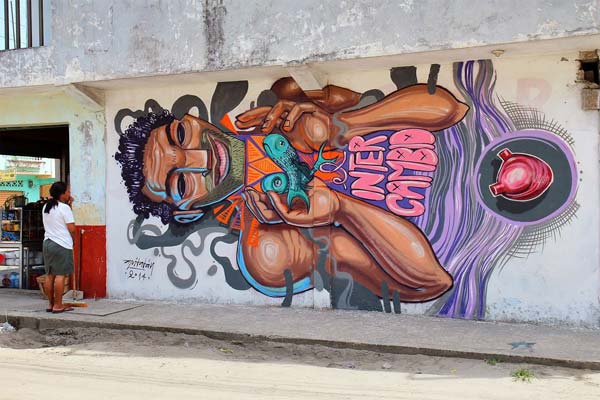 Street art in Cojimies, Ecuador by Apitatan | explore street art of the world