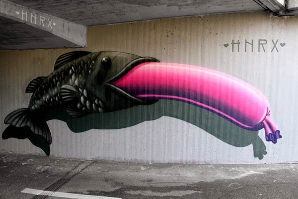 Urban art in Insbruck, Austria by HNRX