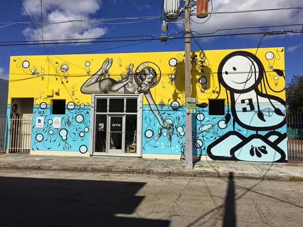 Street art in Wynwood Miami, USA by The London Police
