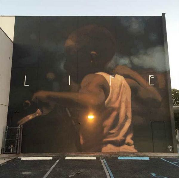 Street Art 2016- Life by Axel Void in Wynwood, Miami, USA