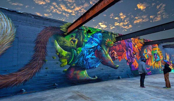Street Art 2016- Nosego & Curiot in Baton Rouge, Louisiana