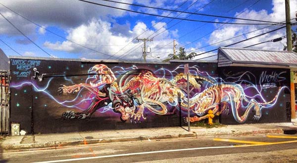 Street Art 2016- Nychos at Miami Art Basel