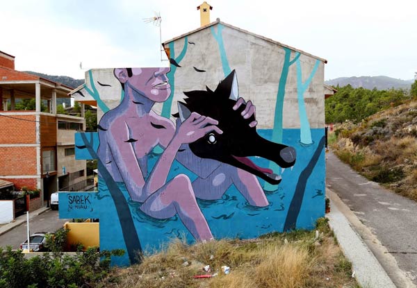 Street Art 2016- Street art in Fanzara, Spain by Sabek