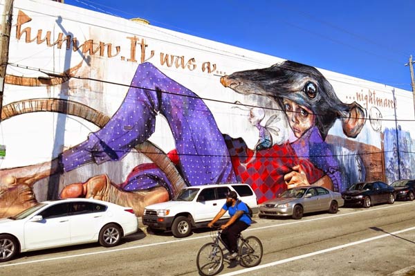Street Art 2016- Wynwood, Miami, USA by German artist duo Herakut (Photo by StreetArtNews)