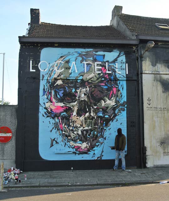 Steve Locatelli in Belgium (Photo by Global Street Art)
