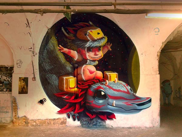 Street art by Animalitoland in Spain