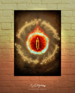 Lord of the Rings fan made Eye of Sauron Poster by UK artist MrPilgrim