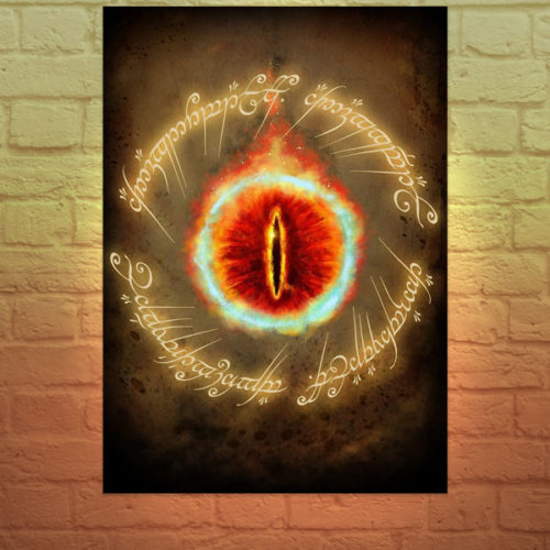 Lord of the Rings fan made Eye of Sauron Poster by UK artist MrPilgrim