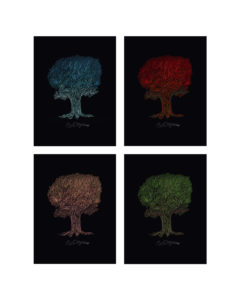 MrPilgrim Original Art "Tree of Whispers"