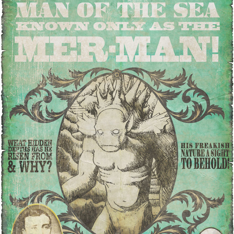 Mr Pilgrim Original Poster Design Mer-Man