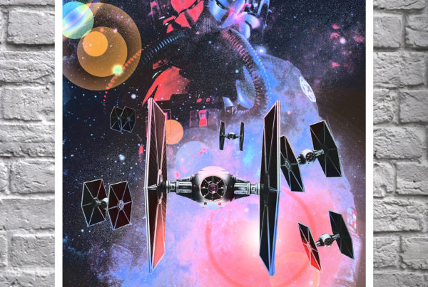 Star Wars Tie Fighter Poster by Mr Pilgrim