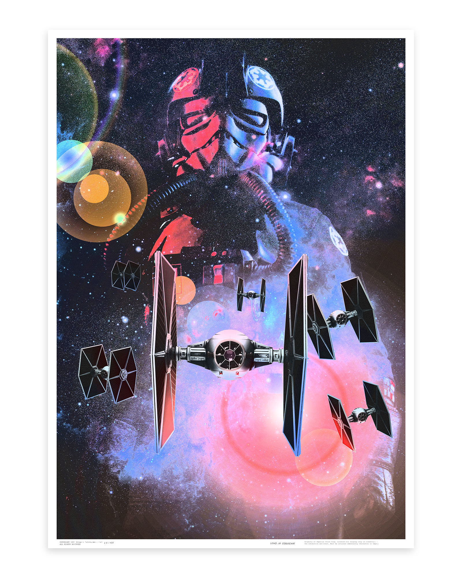 Star Wars Tie Fighter Poster by Mr Pilgrim