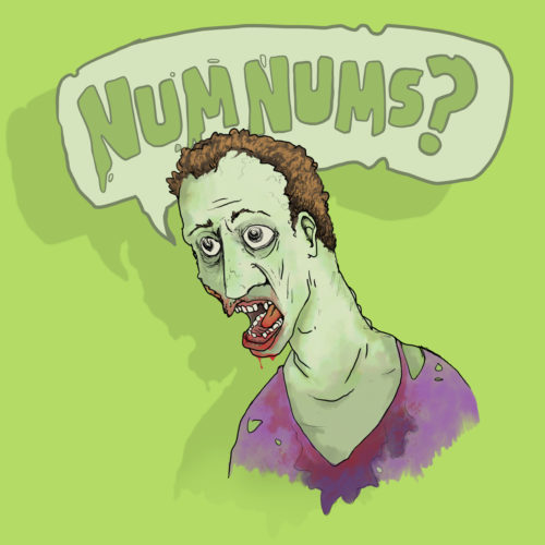 Zombie NumNums Mr Pilgrim Art
