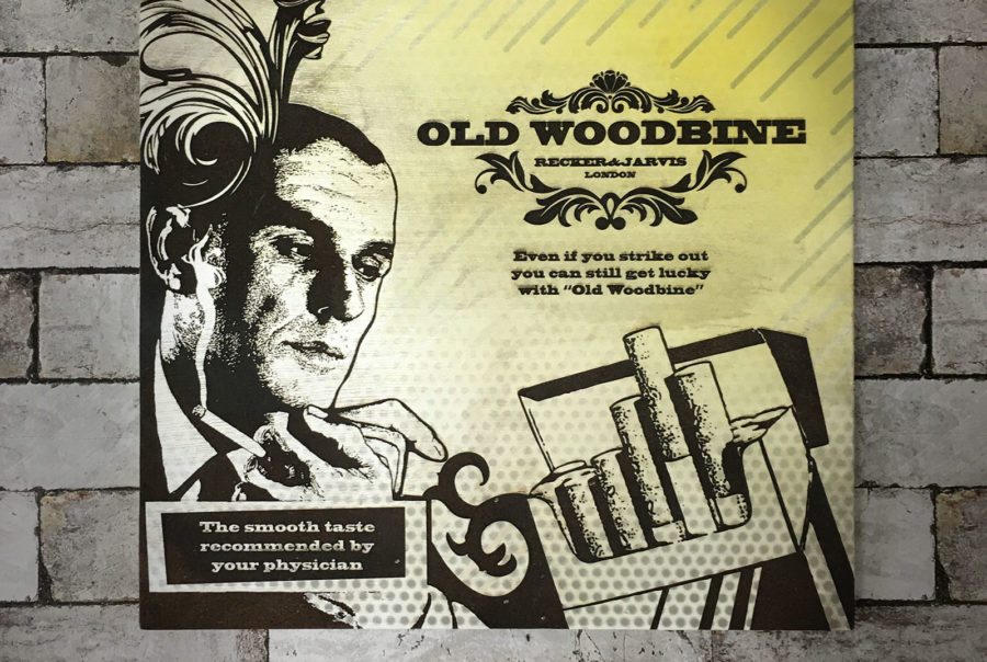 Mr Pilgrim Artist Old Woodbine Engraved Wood Art_01