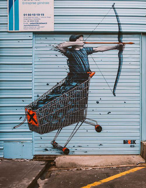 Street art by Brusk