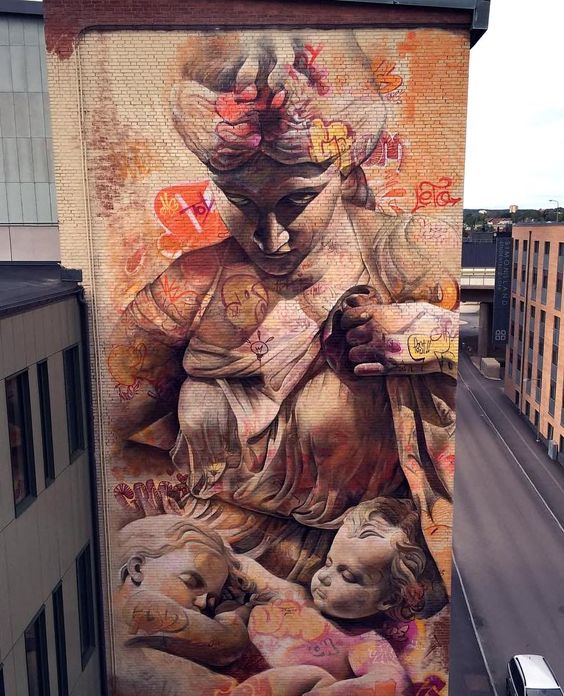 Urban Art Collection Amazing mural by Pichi & Avo (Photo by Chive)