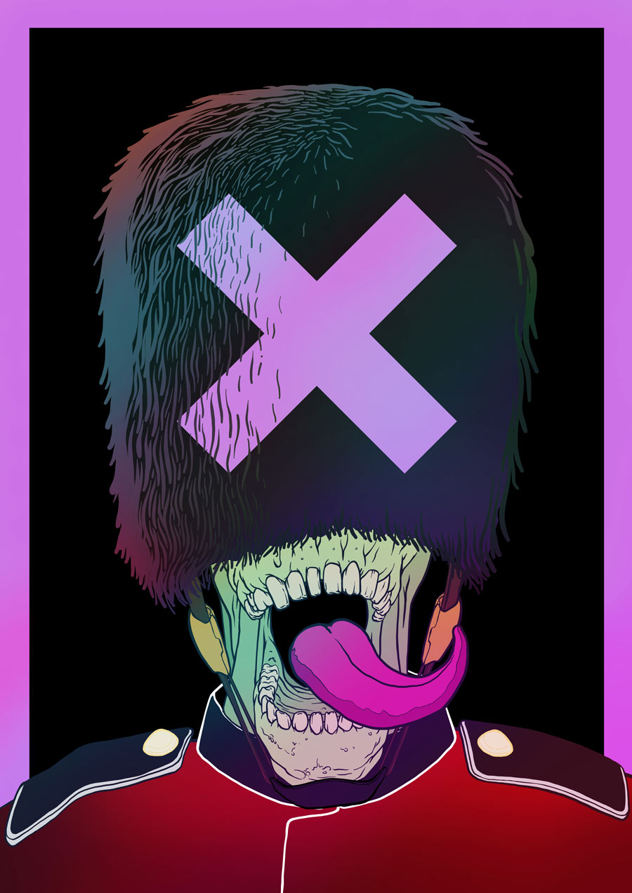 Original art by Mr Pilgrim "Royal Guard"