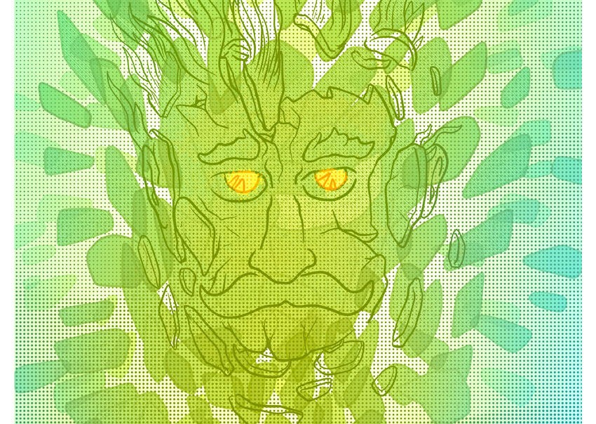 Mr Pilgrim Art The Green Man